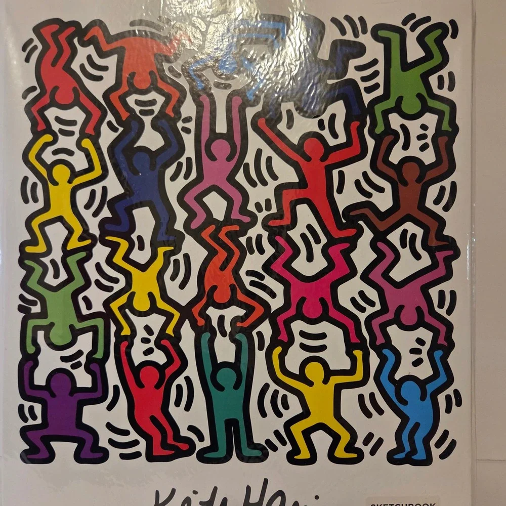 Keith Haring Sketchbook Dancing Men Pop Art Spiral Bound Acid Free Perforated